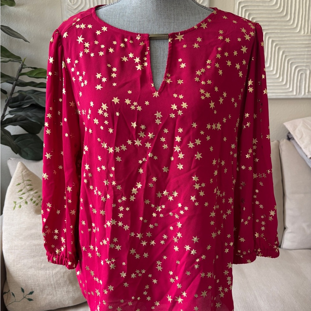 Michael Kors Women's Red Star Top